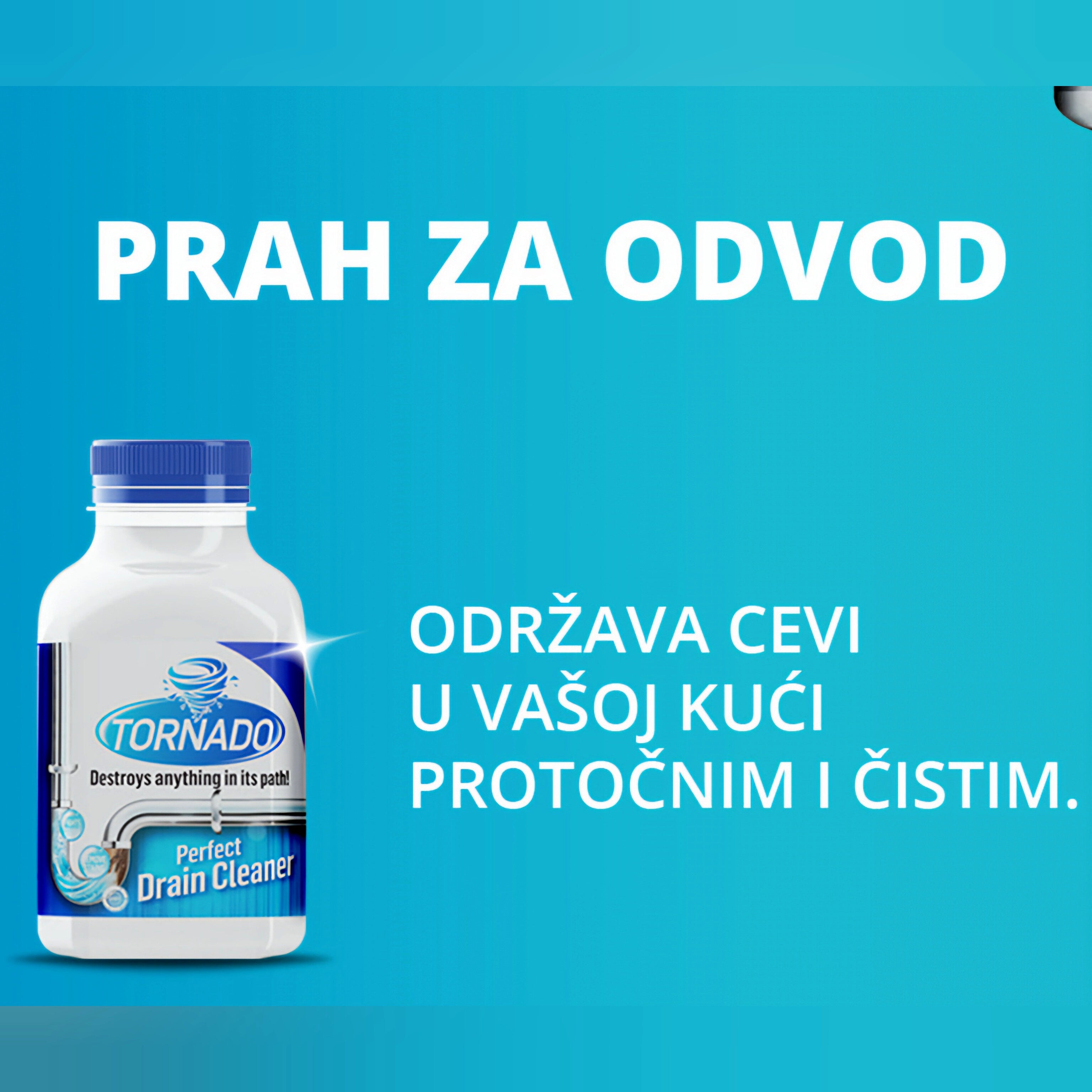 Tornado prah za odvod '3+1 Gratis' +2 poklona